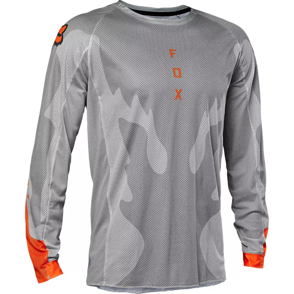 Polera Moto Airline Exo Gris/Naranjo Fox