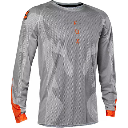 Polera Moto Airline Exo Gris/Naranjo Fox