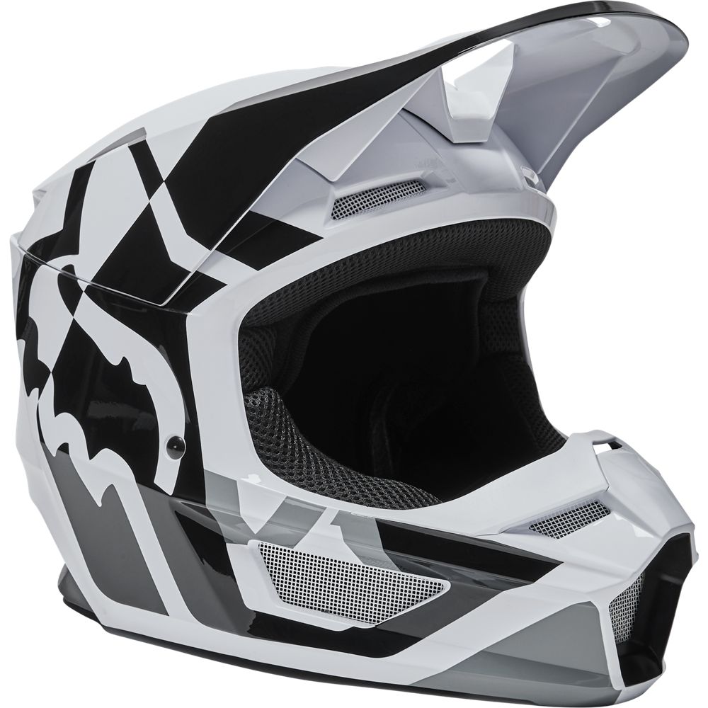 Casco Moto V1 Lux Blanco Fox | Casco Moto Fox casco fox racing motocross mtb