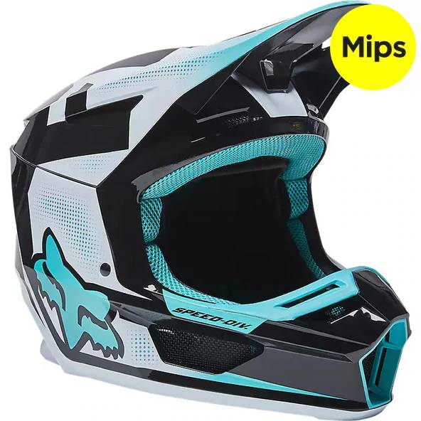 Casco Moto V2 Dier Celeste Fox | Casco Moto Fox casco fox racing motocross mtb