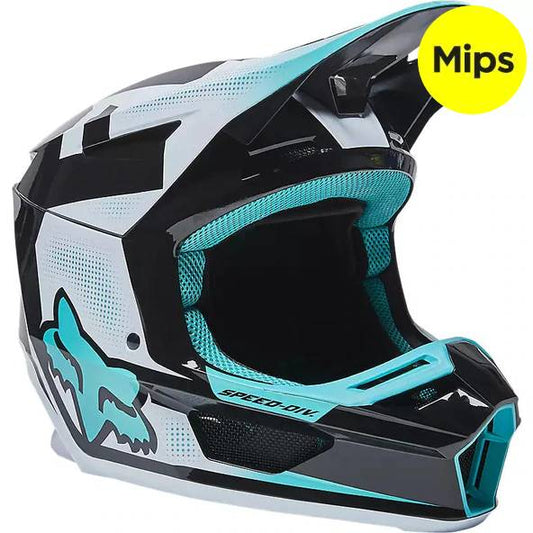 Casco Moto V2 Dier Celeste Fox | Casco Moto Fox casco fox racing motocross mtb