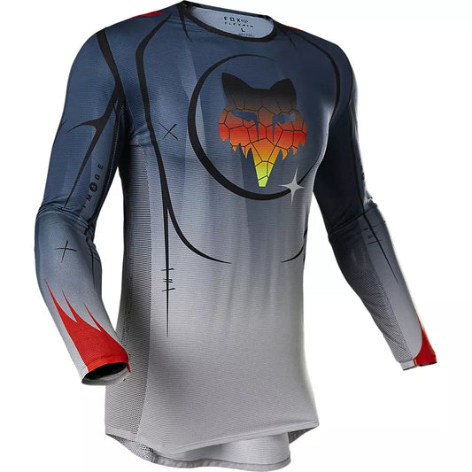 Polera Moto Flexair Skarz Limited Edition Azul Fox