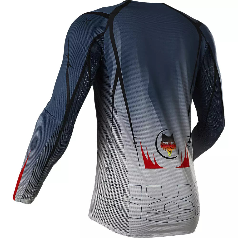 Polera Moto Flexair Skarz Limited Edition Azul Fox polera moto fox motocross