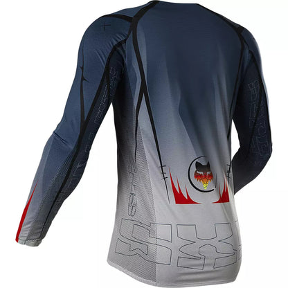 Polera Moto Flexair Skarz Limited Edition Azul Fox polera moto fox motocross