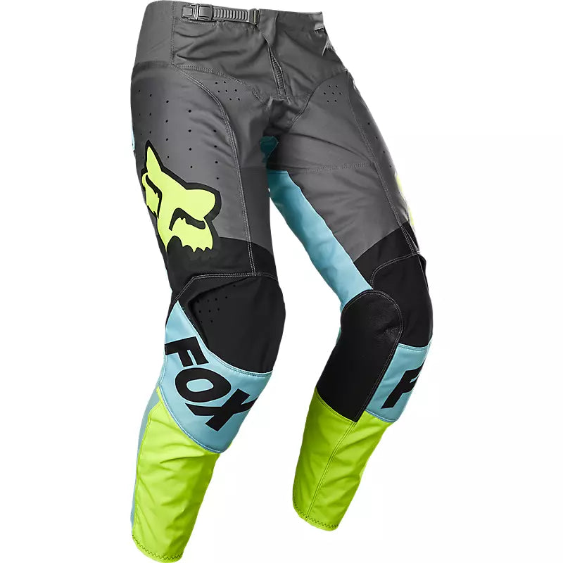 Pantalon Fox Moto 180 Trice para Moto Gris/Amarillo