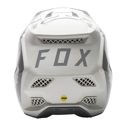 Casco Bicicleta Rampage Pro Carbon Mips Blanco/Gris Fox | Casco MTB Fox casco fox racing motocross mtb