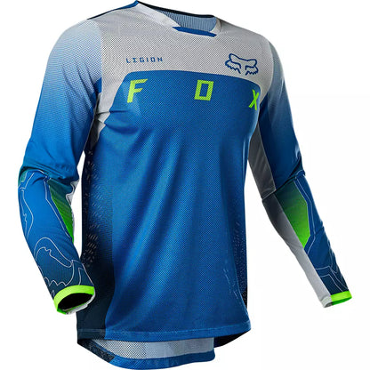 Polera Moto Legion Air Scanz Azul Fox polera moto fox motocross