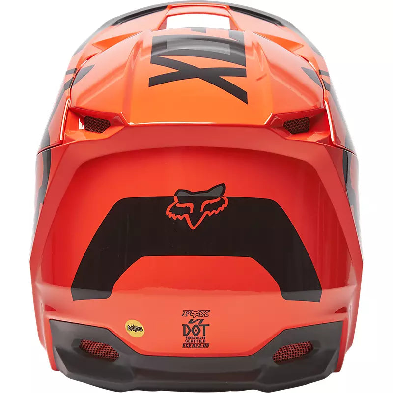 Casco Moto V1 Lux Naranjo Fox | Casco Moto Fox casco fox racing motocross mtb