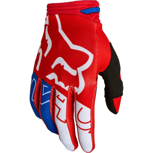 Guantes Moto 180 Skew Rojo/Blanco Fox