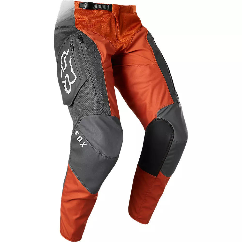 Pantalon Fox Moto Legion Air Scanz para Moto Naranjo/Gris