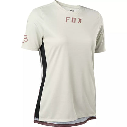 Polera Bicicleta Mujer Defend Blanco Fox polera bicicleta fox mtb
