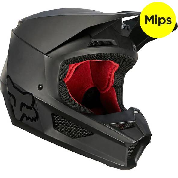 Casco Moto V1 Mate Black Negro Fox | Casco Moto Fox casco fox racing motocross mtb