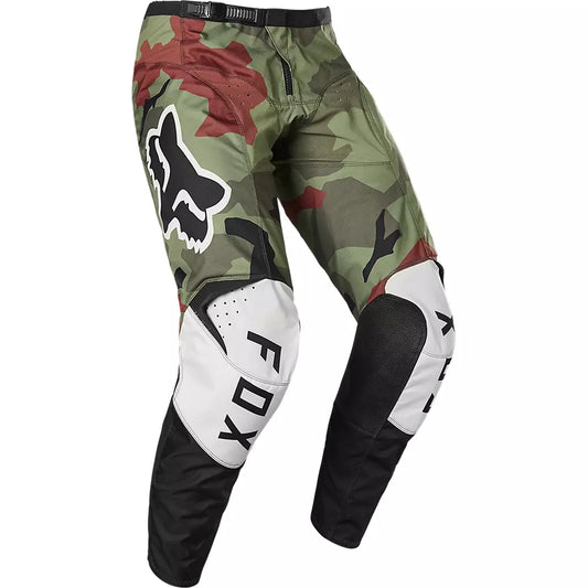 Pantalon Moto Niño 180 BNKR Camo Verde Fox