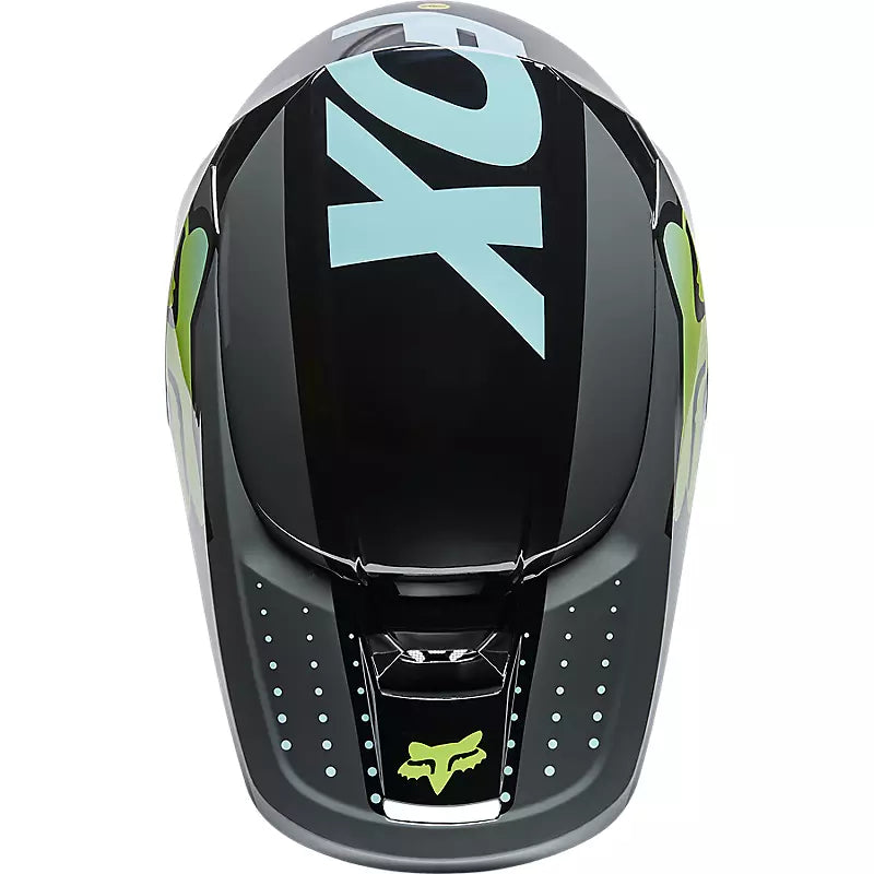Casco Moto Niño V1 Trice Verde Fox | Casco Moto Fox casco fox racing motocross mtb