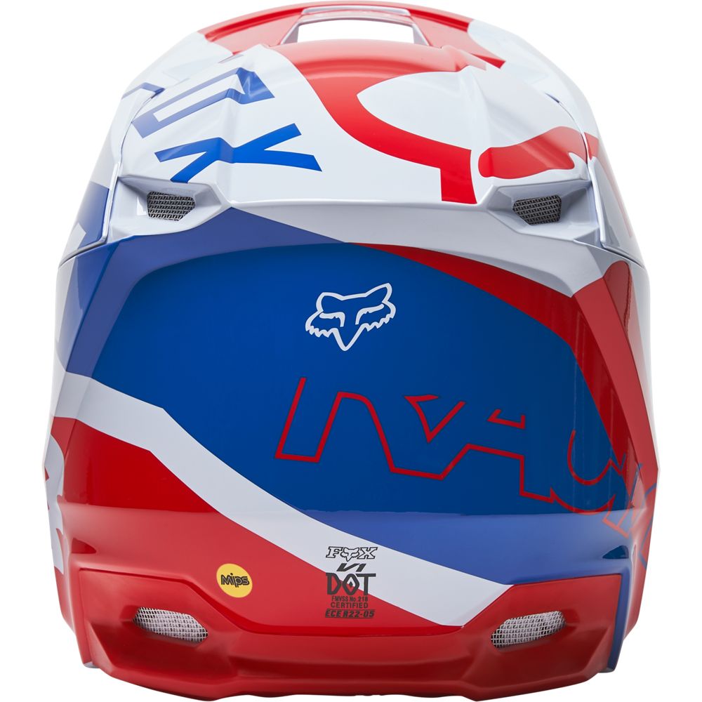 Casco Moto V1 Skew Blanco Fox | Casco Moto Fox casco fox racing motocross mtb