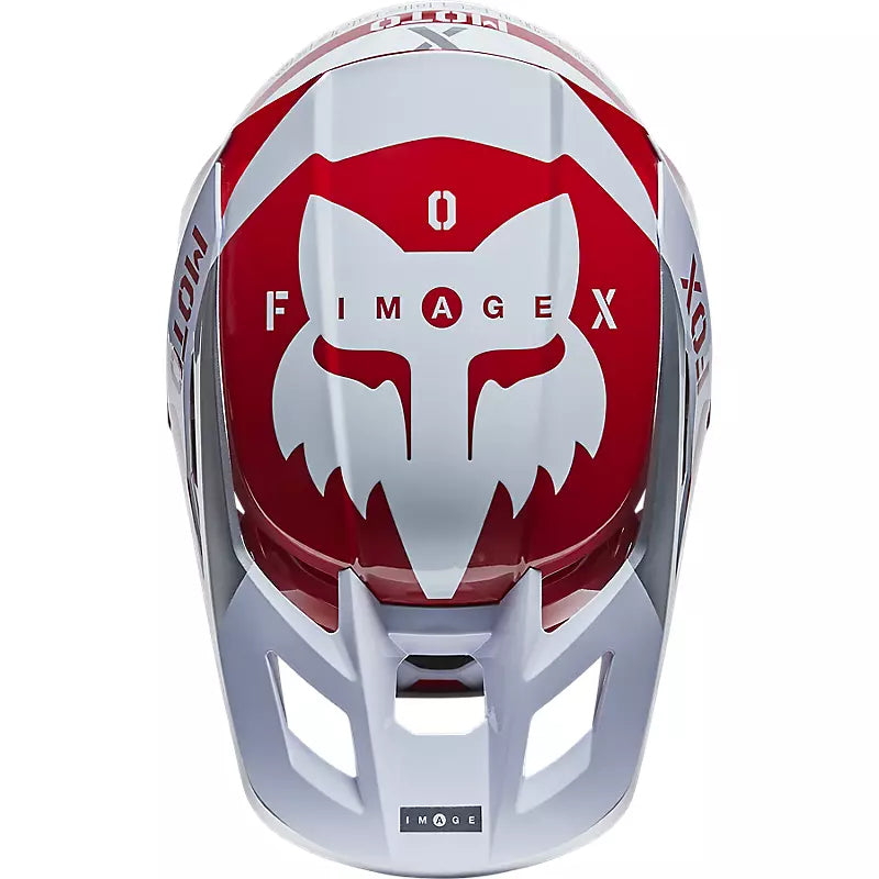 Casco Moto V2 Nobyl Blanco/Rojo Fox | Casco Moto Fox casco fox racing motocross mtb