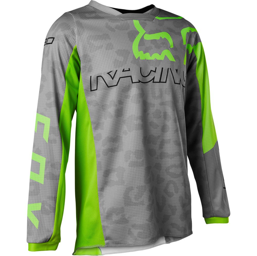 Polera Moto Niña 180 Skew Gris Fox polera moto fox motocross
