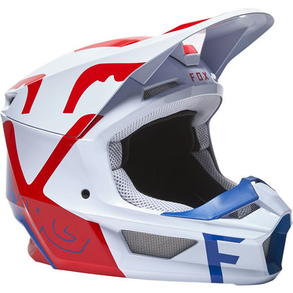 Casco Moto V1 Skew Blanco Fox | Casco Moto Fox casco fox racing motocross mtb