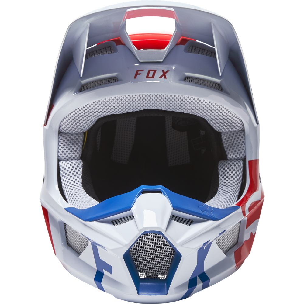 Casco Moto V1 Skew Blanco Fox | Casco Moto Fox casco fox racing motocross mtb