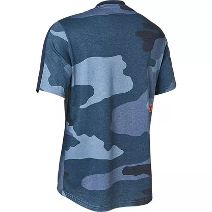 Polera Bicicleta Ranger Drirelease Camo Azul Fox polera bicicleta fox mtb