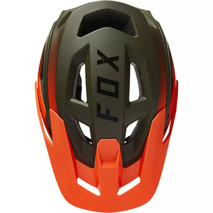 Casco Bicicleta Speedframe Pro Fade Verde Oliva/Naranjo Fox | Casco MTB Fox casco fox racing motocross mtb