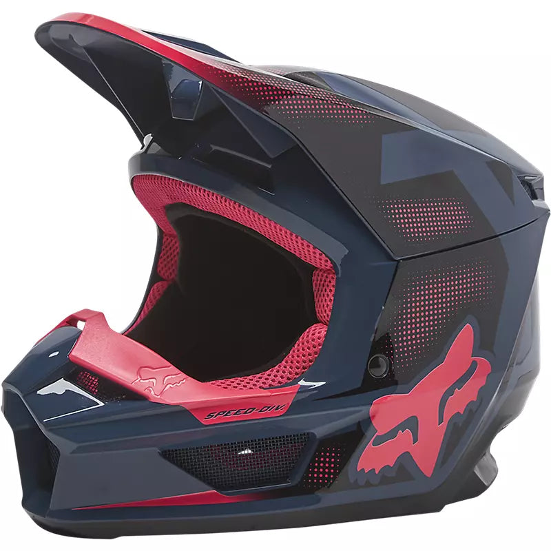 Casco Moto V2 Dier Azul Fox | Casco Moto Fox casco fox racing motocross mtb
