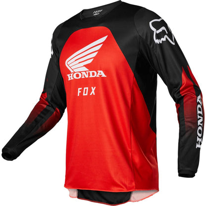 Polera Moto 180 Honda Negro/Rojo Fox polera moto fox motocross