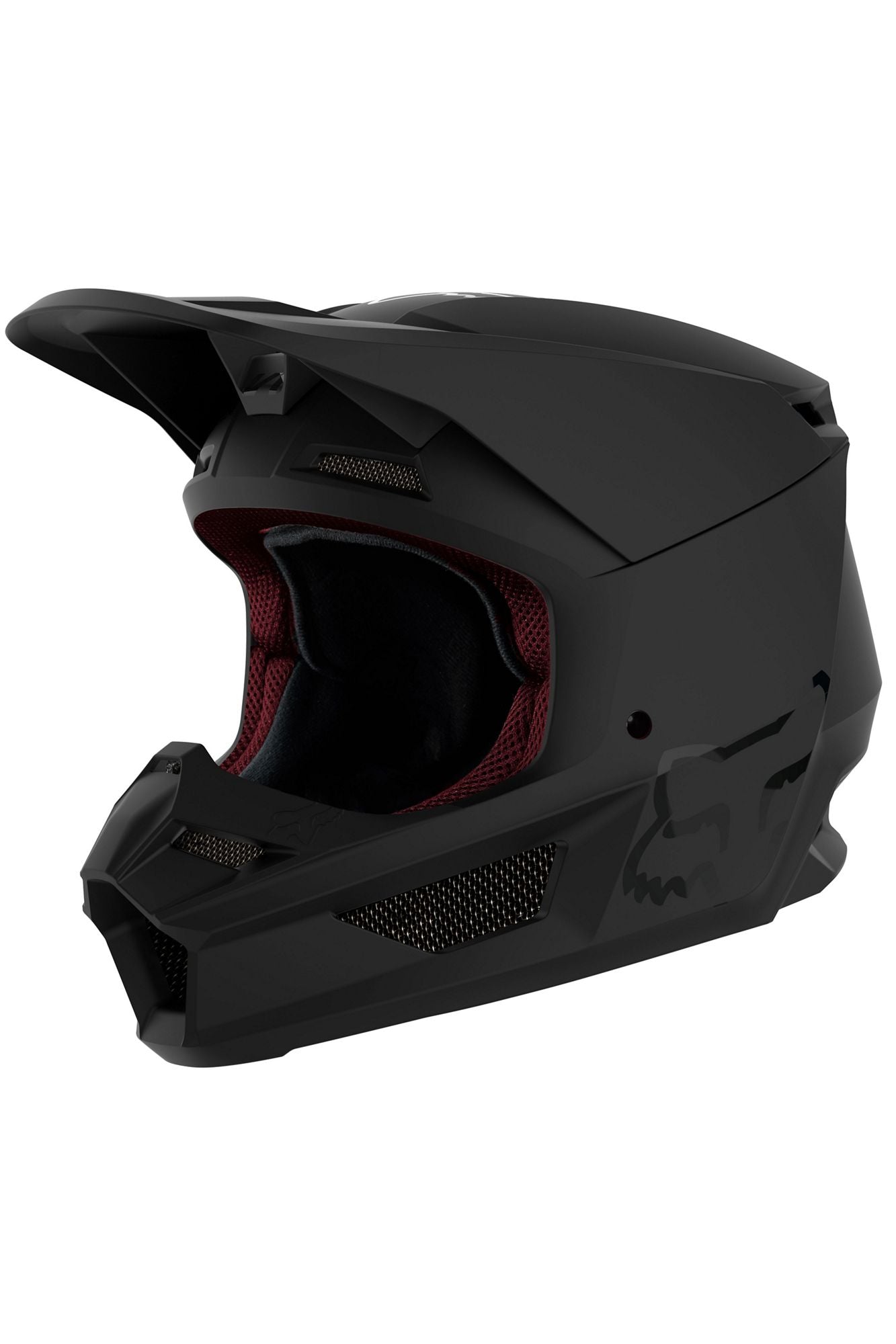 Casco Moto V1 Niño Negro Mate Fox | Casco Moto Fox casco fox racing motocross mtb