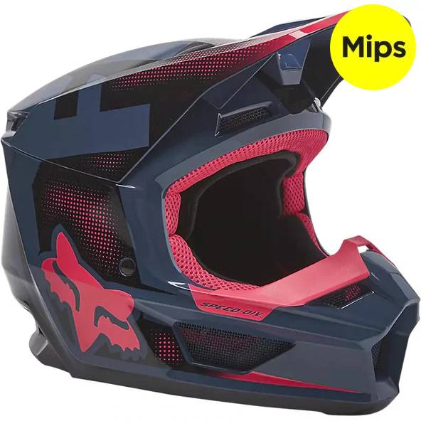 Casco Moto V2 Dier Azul Fox | Casco Moto Fox casco fox racing motocross mtb