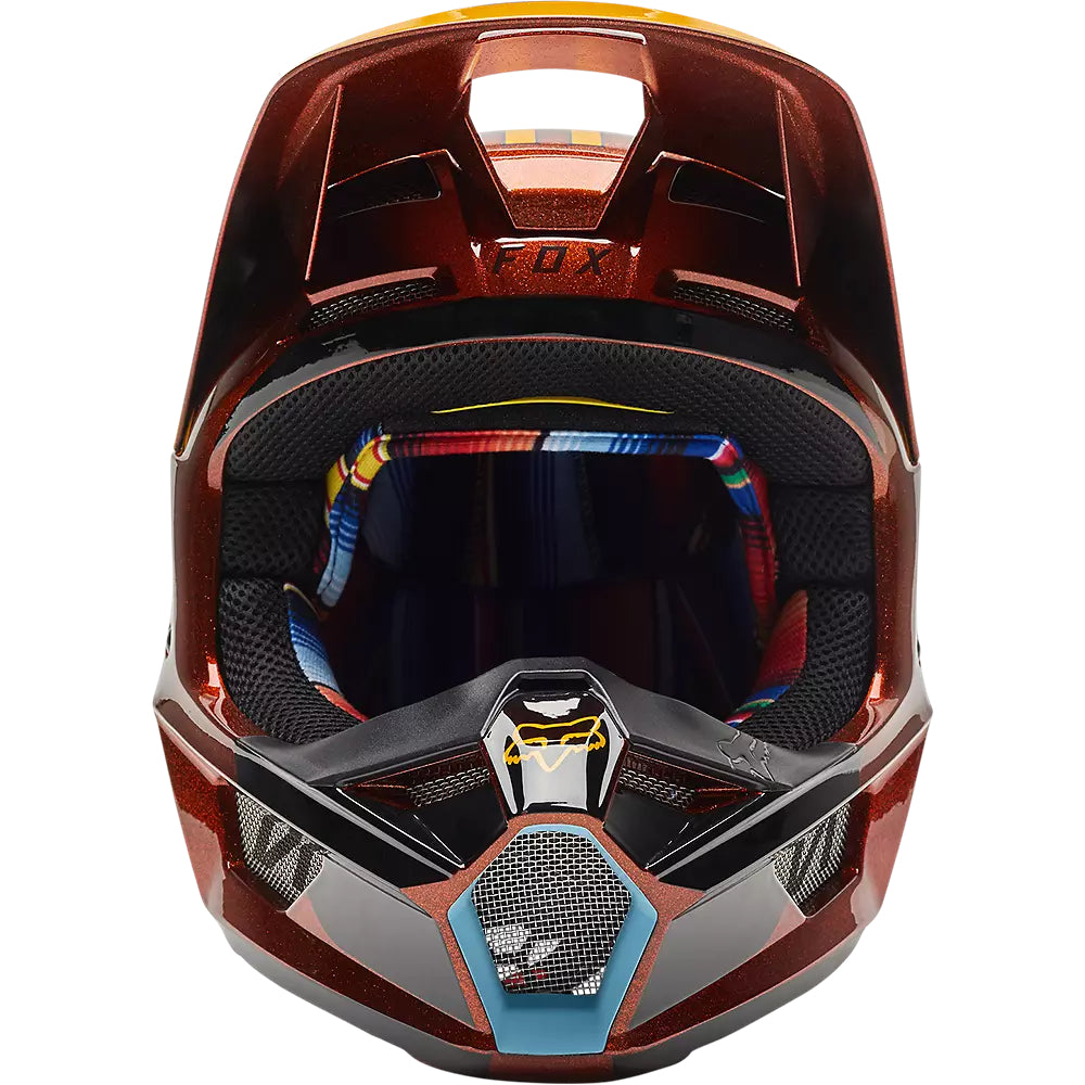 Casco Moto V1 CNTRO Naranjo Fox | Casco Moto Fox casco fox racing motocross mtb