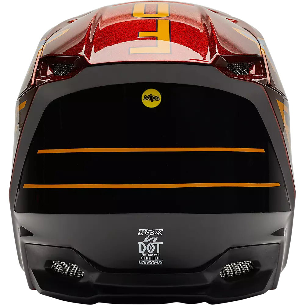Casco Moto V1 CNTRO Naranjo Fox | Casco Moto Fox casco fox racing motocross mtb