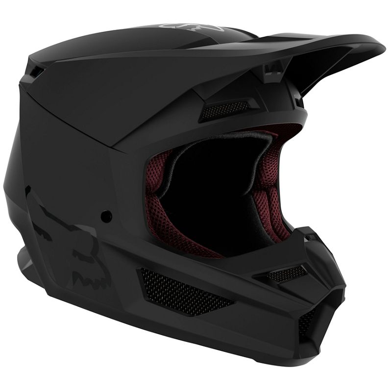 Casco Moto V1 Niño Negro Mate Fox | Casco Moto Fox casco fox racing motocross mtb