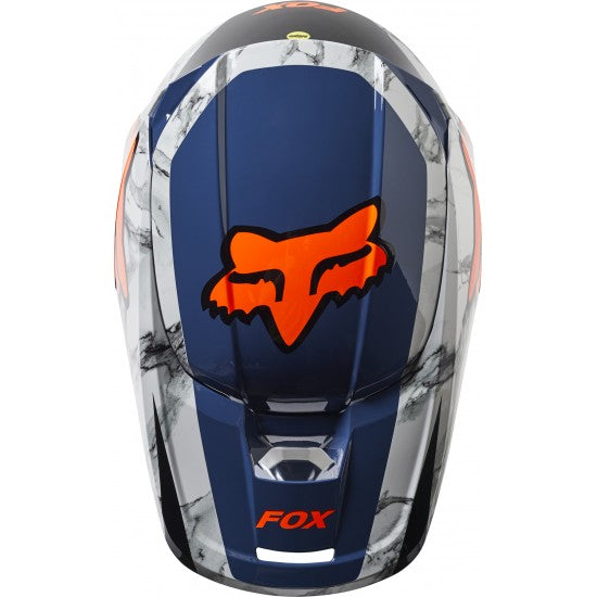Casco Moto V1 Karrera Azul/Gris Fox | Casco Moto Fox casco fox racing motocross mtb