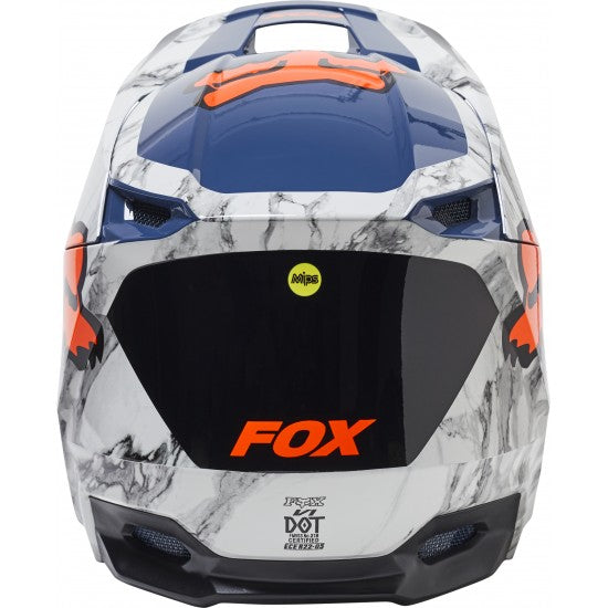 Casco Moto V1 Karrera Azul/Gris Fox | Casco Moto Fox casco fox racing motocross mtb