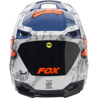 Casco Moto V1 Karrera Azul/Gris Fox | Casco Moto Fox casco fox racing motocross mtb