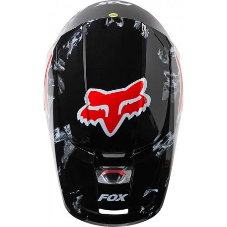 Casco Moto V1 Karrera Ece Negro/Rojo Fox | Casco Moto Fox casco fox racing motocross mtb