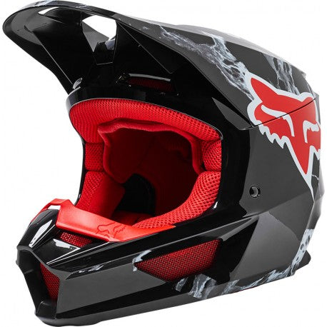 Casco Moto V1 Karrera Ece Negro/Rojo Fox | Casco Moto Fox casco fox racing motocross mtb