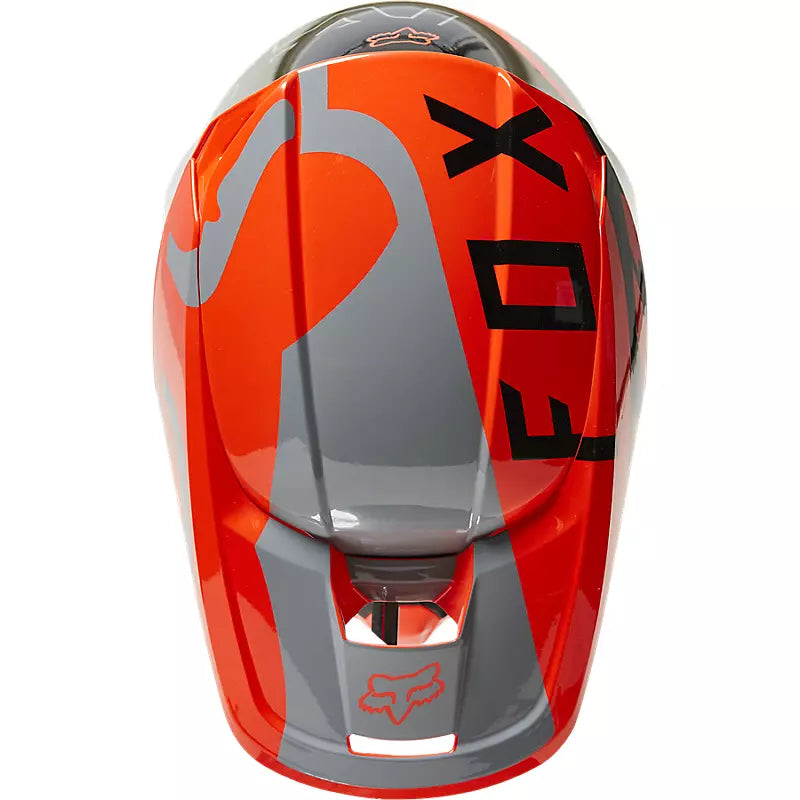 Casco Moto Niño V1 Skew Naranjo Fox | Casco Moto Fox casco fox racing motocross mtb