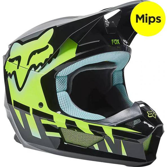 Casco Moto V1 Trice Verde Fox | Casco Moto Fox casco fox racing motocross mtb