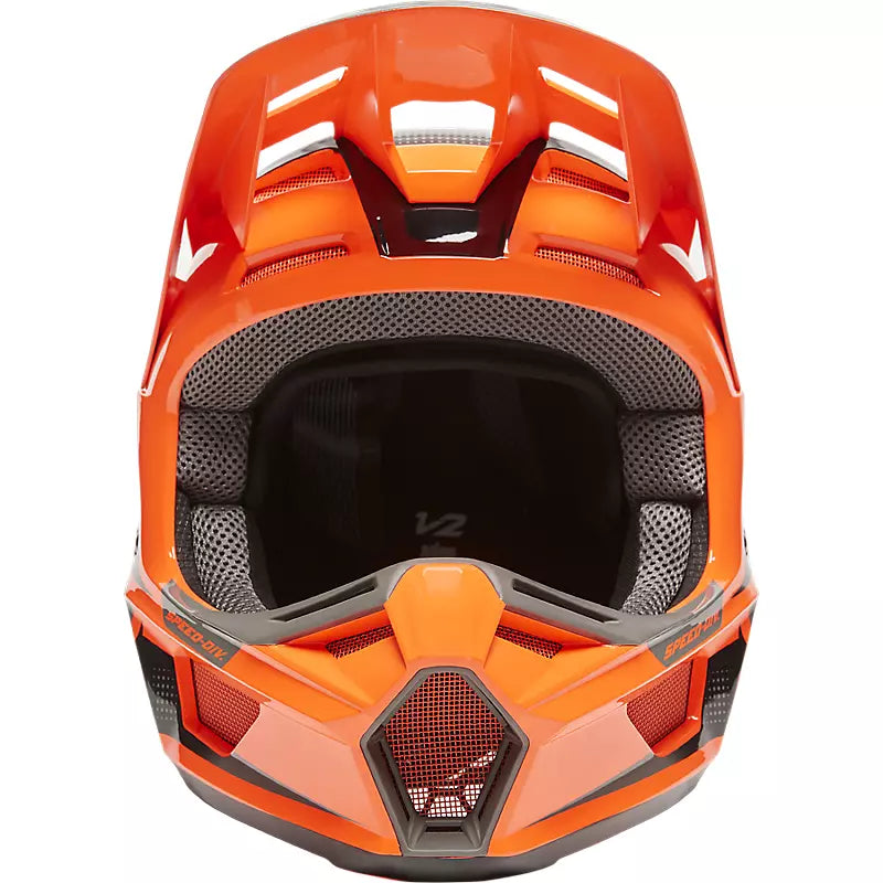 Casco Moto V2 Dier Naranjo Fox | Casco Moto Fox casco fox racing motocross mtb