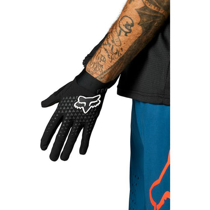 Guantes Bicicleta Defend Negro/Blanco Fox