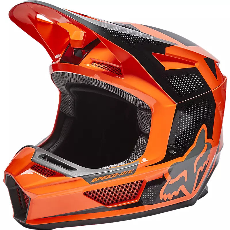 Casco Moto V2 Dier Naranjo Fox | Casco Moto Fox casco fox racing motocross mtb