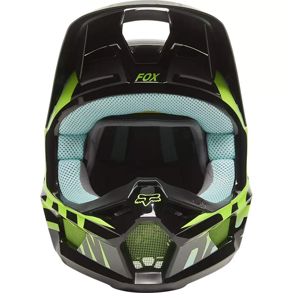 Casco Moto V1 Trice Verde Fox | Casco Moto Fox casco fox racing motocross mtb