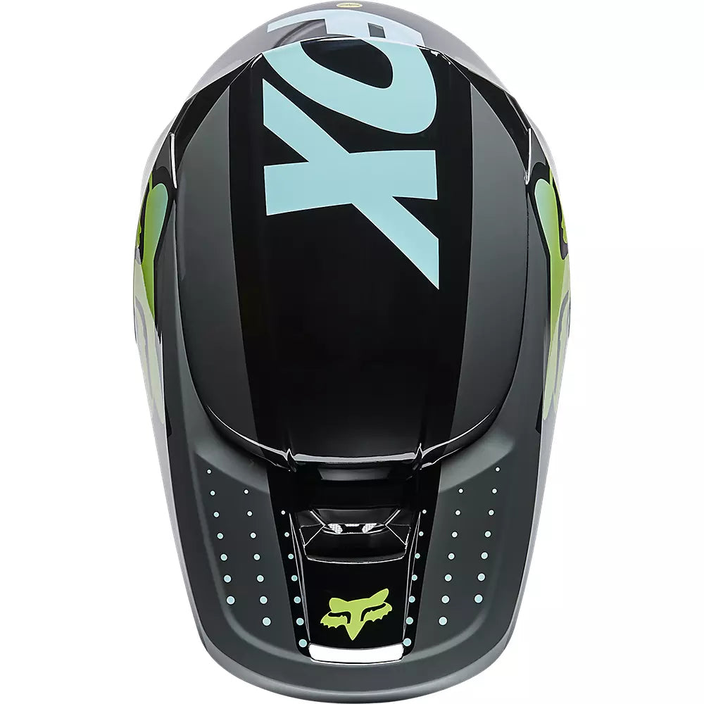 Casco Moto V1 Trice Verde Fox | Casco Moto Fox casco fox racing motocross mtb