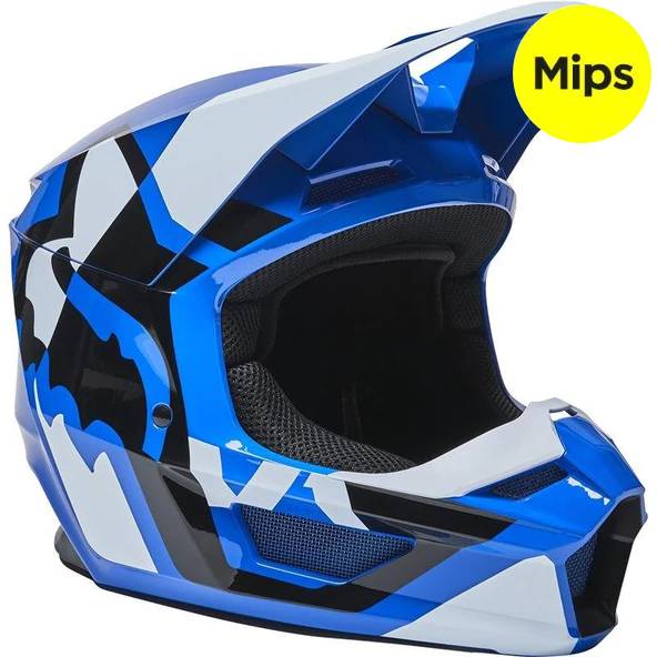 Casco Moto V1 Lux Azul Fox | Casco Moto Fox casco fox racing motocross mtb