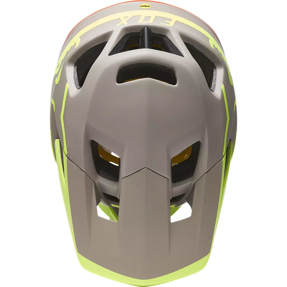 Casco Bicicleta Proframe Tuk Gris/Amarillo/Rojo Fox | Casco MTB Fox casco fox racing motocross mtb
