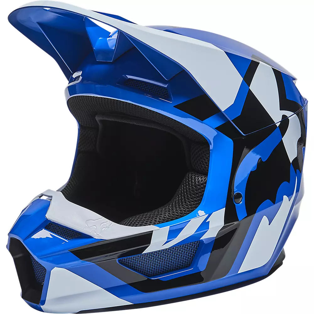Casco Moto V1 Lux Azul Fox | Casco Moto Fox casco fox racing motocross mtb