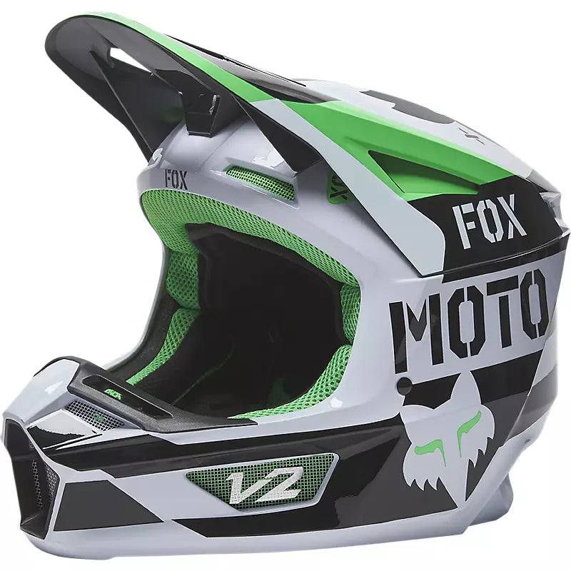 Casco Moto V2 Nobyl Blanco/Negro Fox | Casco Moto Fox casco fox racing motocross mtb