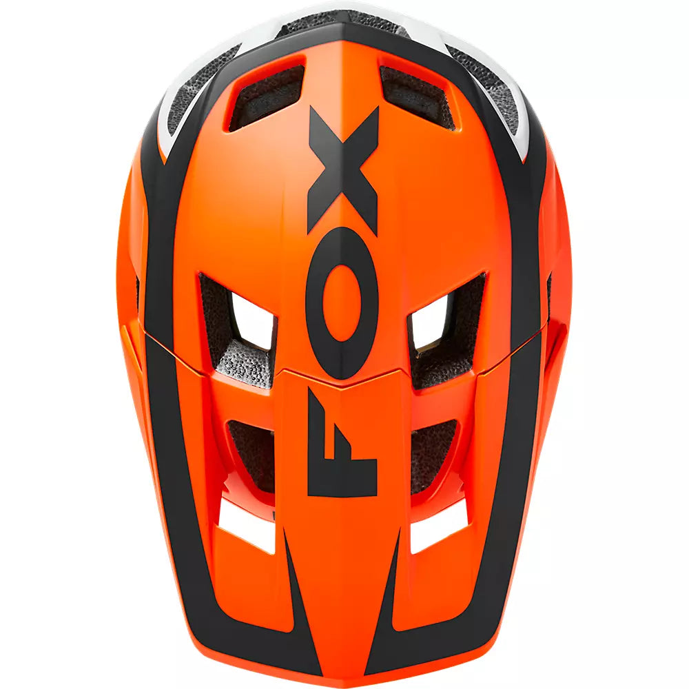 Casco Bicicleta Dropframe Pro Dvide Naranjo Fox | Casco MTB Fox casco fox racing motocross mtb