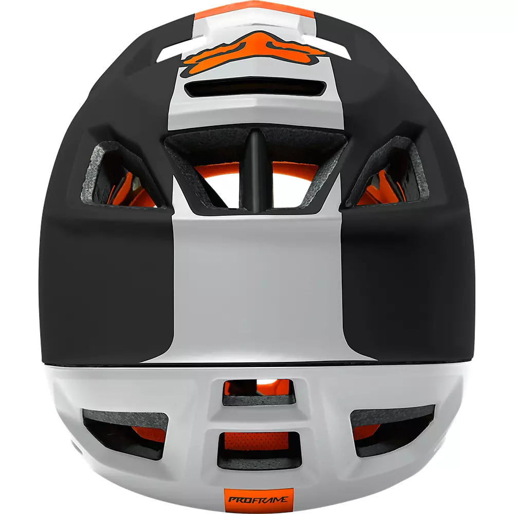 Casco Bicicleta Proframe Blocked Negro/Naranjo Fox | Casco MTB Fox casco fox racing motocross mtb